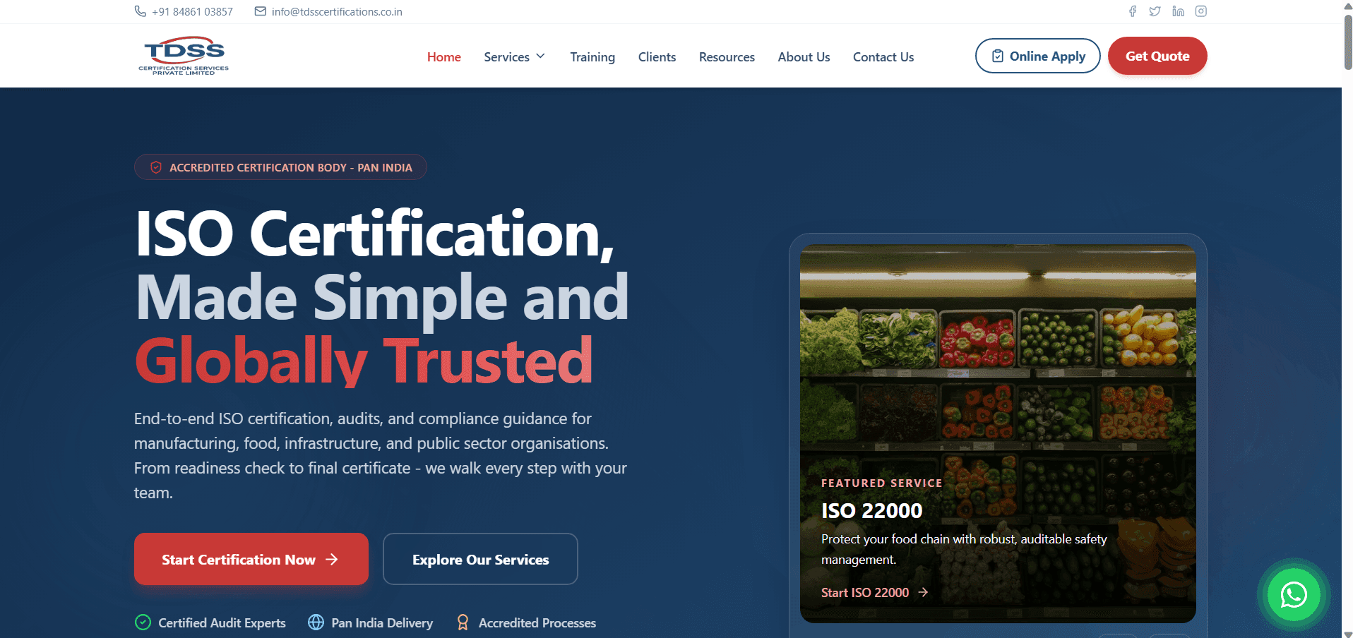 TDSS Certification Services